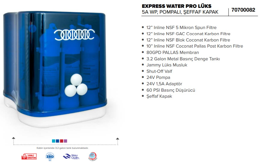 express water pro su arıtma cihazı